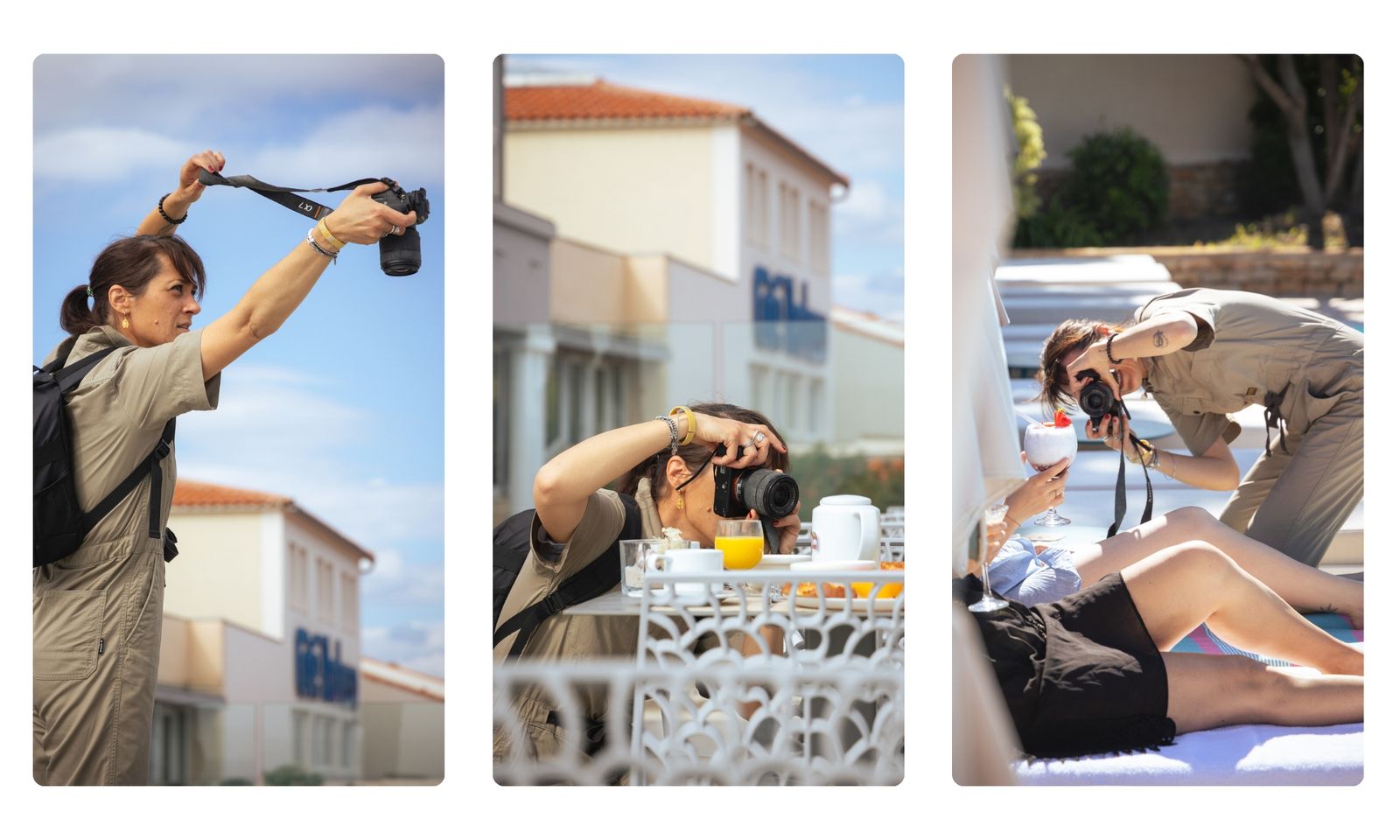 Mélanie photographe en action - portraits et contenus de marque